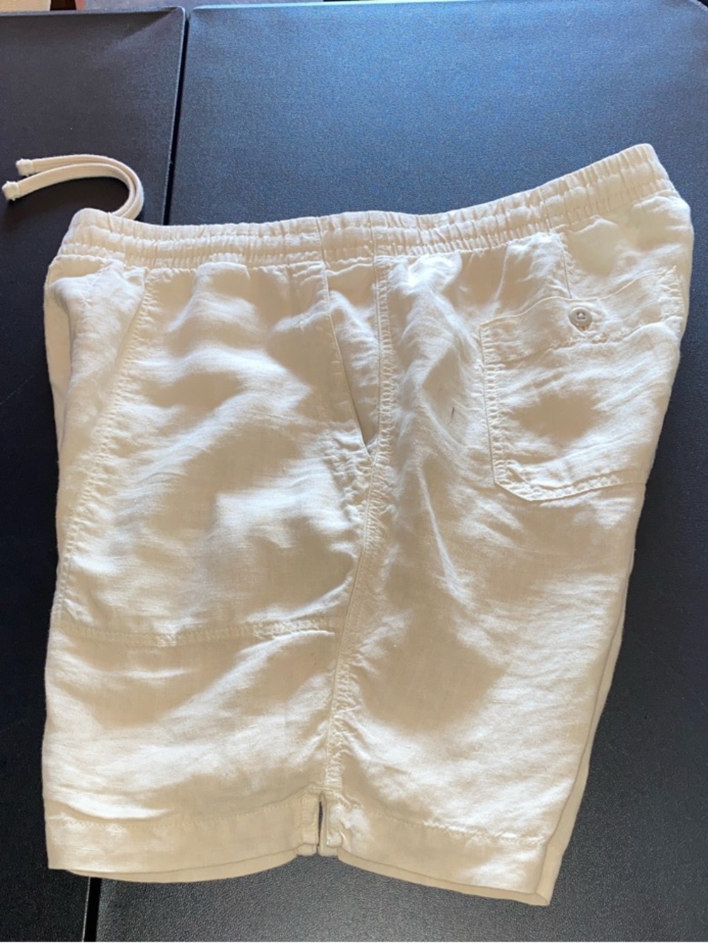 Todd Snyder Men's Cream Athletic Elastic-Waist Shorts Sz L